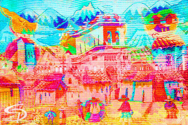 Collage Barcelona -Santiago de Chile