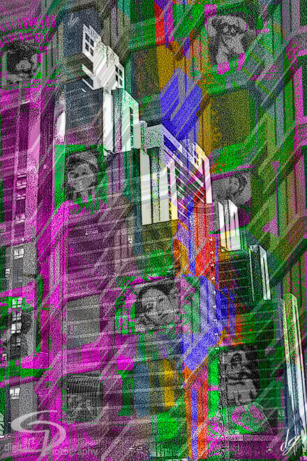 Digital Art: Mosaic Skyscraper
