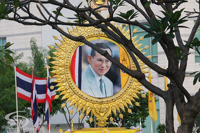A picture of Bhumibol adulyadej - Former King of Thailand