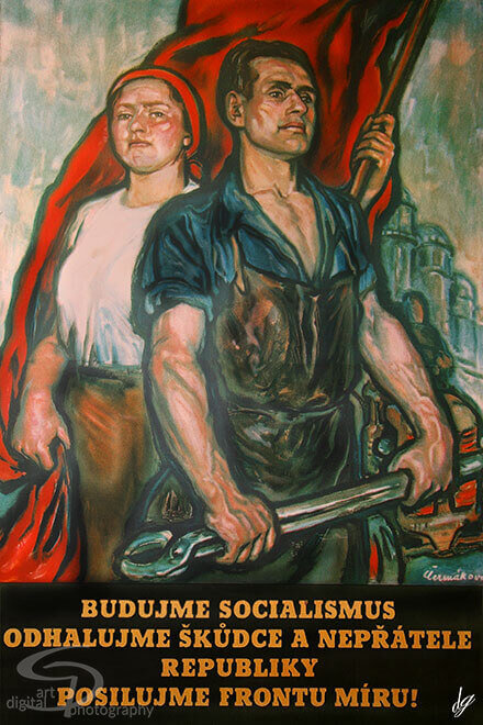 Muzeum Komunismu - picture for socialism  Prag (Czech republic)
